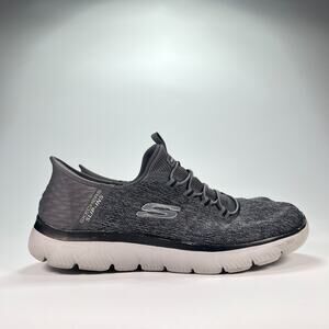 Skechers Summits Key Pace Grey Slip ins Trainers Shoes 232469W Men's Size 8.5